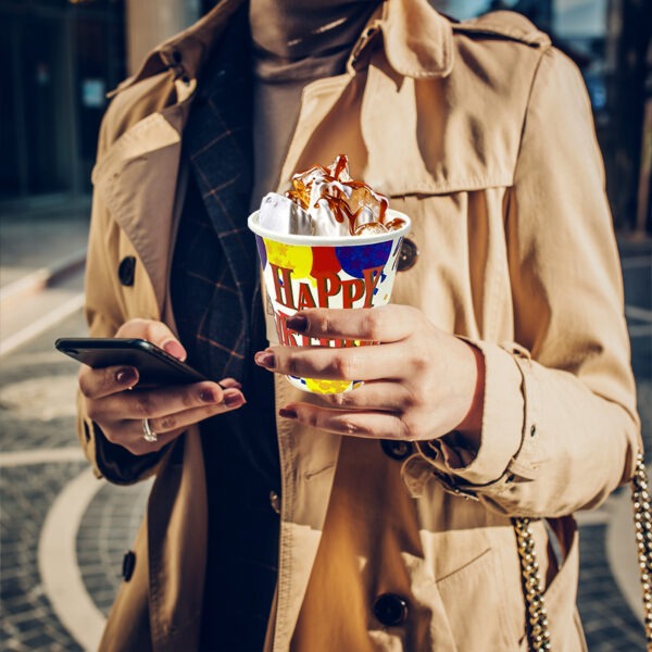 Birthday Cups – 30 Pack White Happy Birthday Paper Cups