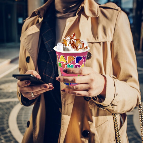 Paper Cups Pink – 7oz Happy Birthday Party Disposable Cups