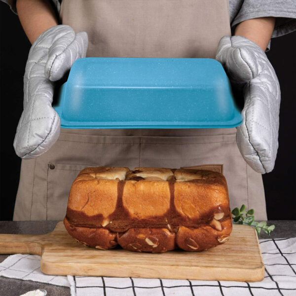 Blue Baking Tray 1.2L – Heavy Duty Rectangle Loaf & Cake Pan