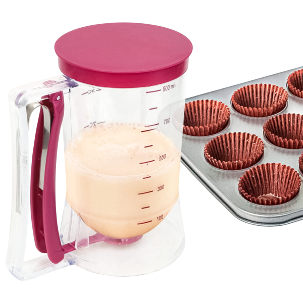 800ml Pancake Batter Dispenser with Mixer – Easy Baking Tool