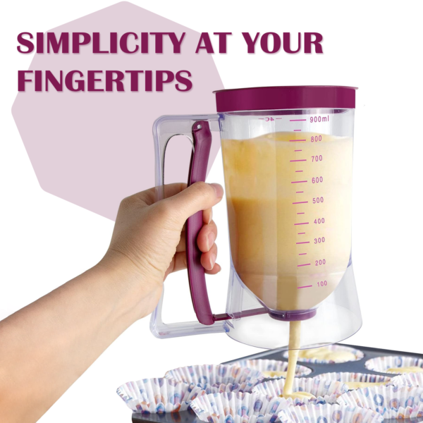 800ml Pancake Batter Dispenser with Mixer – Easy Baking Tool