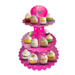 3-Tier Fairy Cardboard Wedding Cake Holder for Cupcakes