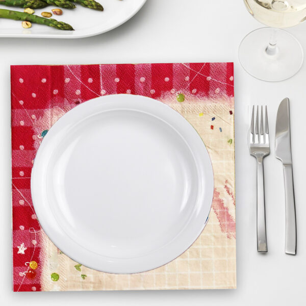 Pink Disposable Napkins – 10x 2-Ply Happy Birthday Paper Serviettes