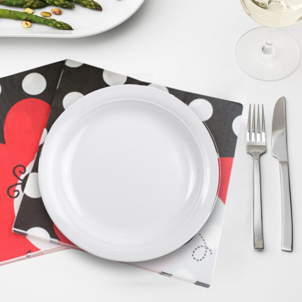 Black Paper Napkins – 10x 2-Ply Ladybug Disposable Serviettes