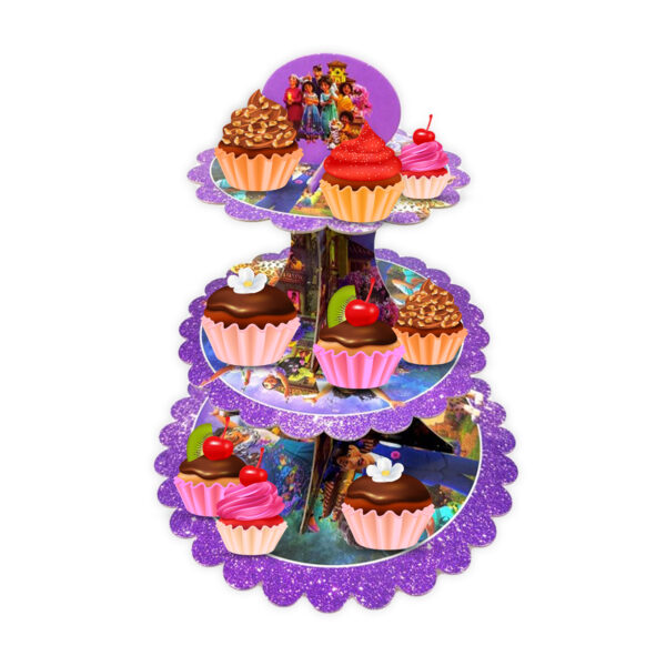 3 Tier Magic Family Cardboard Cupcake Stand