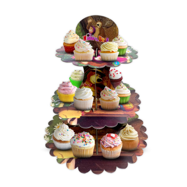 3-Tier Martha Cardboard Cupcake Stand