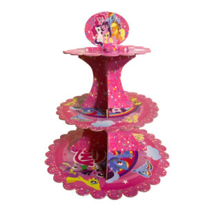 3 Tier My Little Pony-2 Cardboard Cupcake Stand