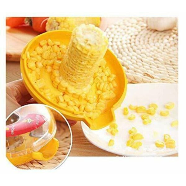 Corn Stripper – Yellow Kernel Remover Kitchen Tool with Bowl