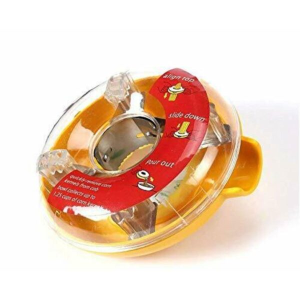 Corn Stripper – Yellow Kernel Remover Kitchen Tool with Bowl