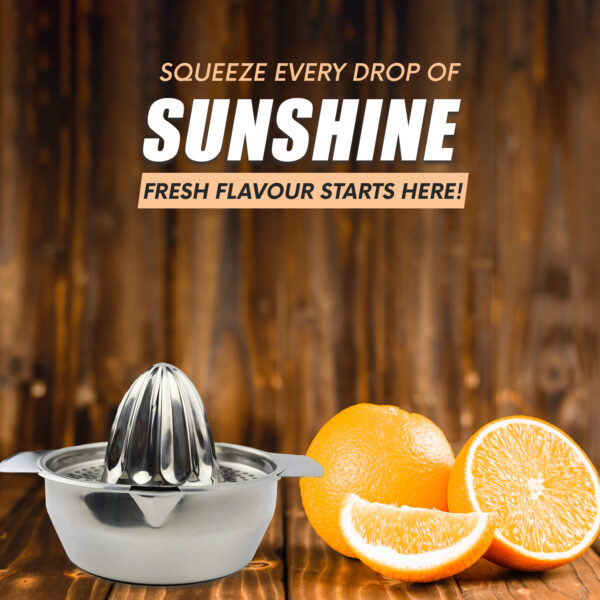 Stainless Steel Citrus Juicer – Durable Orange Press for Home Use