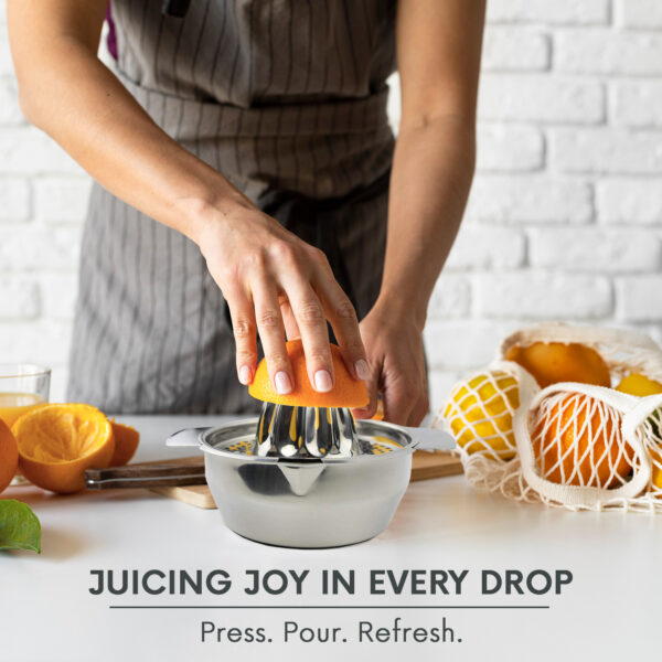 Stainless Steel Citrus Juicer – Durable Orange Press for Home Use