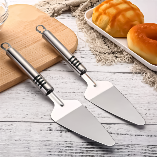 Stainless Steel Cake Slicer & Pizza Server – Multi-Purpose Tool