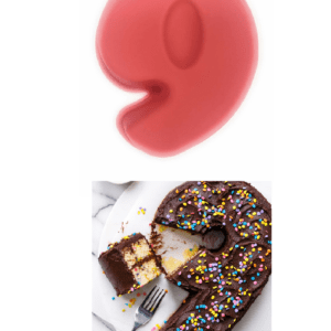 Red Silicone Mould Biscuit – Large Number 9 Cake & Cookie Tin