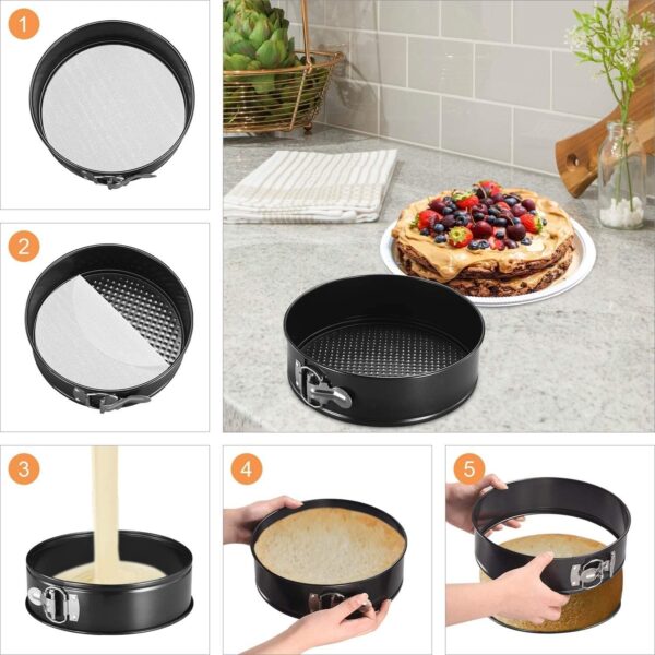 Best Aluminium Cake Mould 24 CM Round – Non-Stick Springform Pan