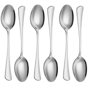 6X Stainless Steel Table Spoon Set – Durable & Polished