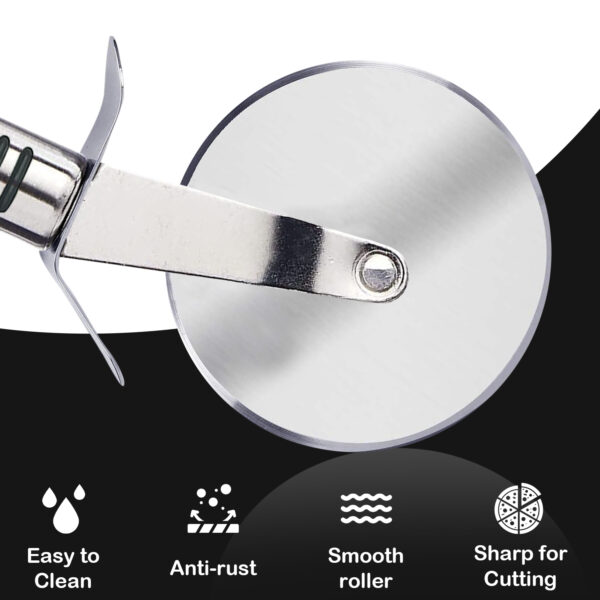 Stainless Steel Wheel Pizza Cutter – Ergonomic Sharp Pizza Tool