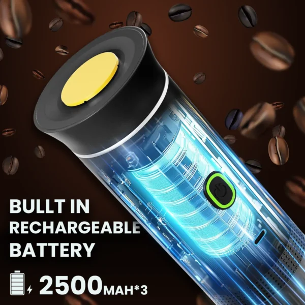 Portable Espresso Maker 12V – Self Heating Travel Coffee Brewer