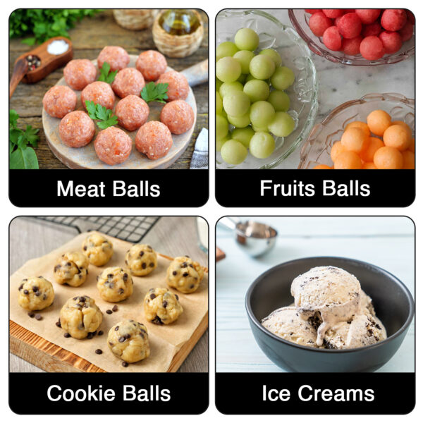 Stainless Steel Ice Cream Scoop 6cm – Effortless Squeeze Handle