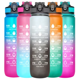 AEX Sports Water Bottle with Straw Leak-proof Drink Bottle