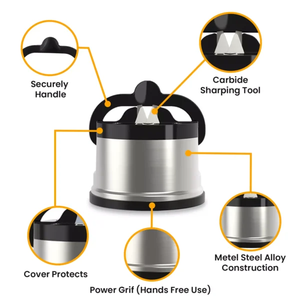 AEX Metal Knife Sharpener For All Knives and Serrated Blades