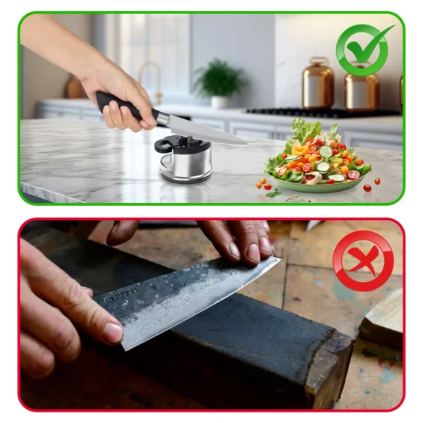 AEX Metal Knife Sharpener For All Knives and Serrated Blades
